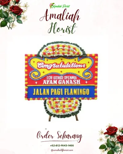 Bunga Papan Congratulation di Kerta